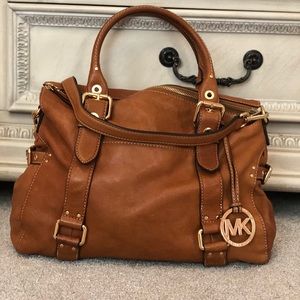 Michael Kors genuine leather satchel